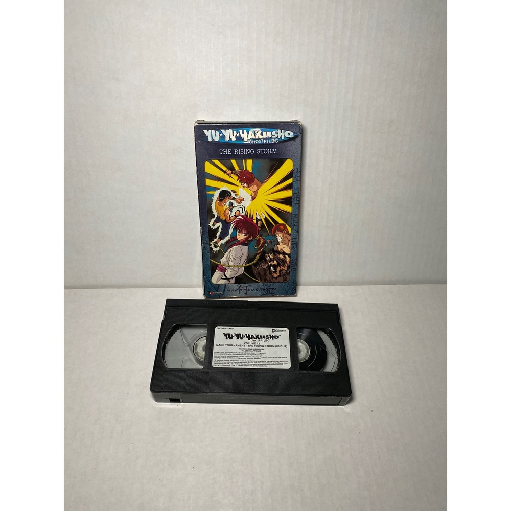 Yu Yu Hakusho Ghost Files Vol 12 The Rising Storm Uncut VHS Anime Funimation